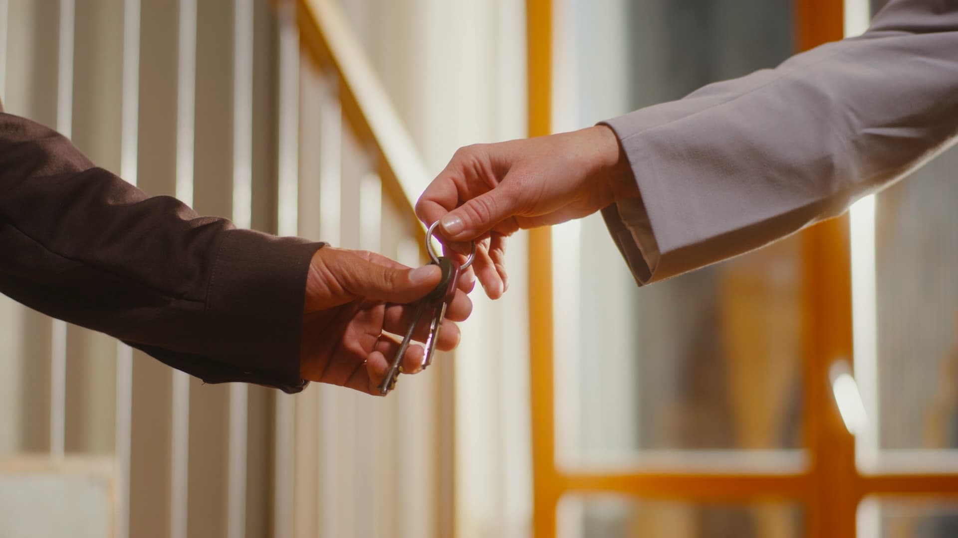 handing keys over