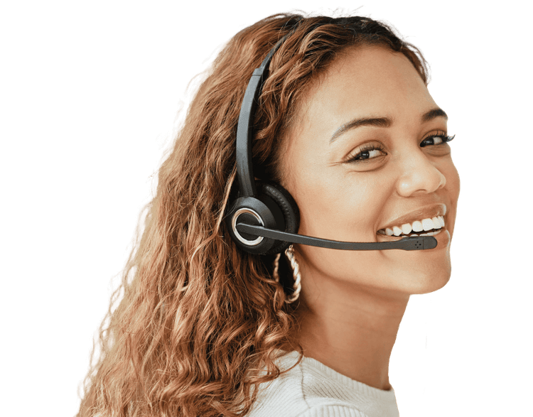 Smiling virtual receptionist