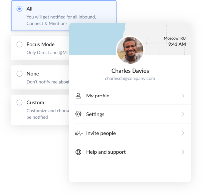 app profile features